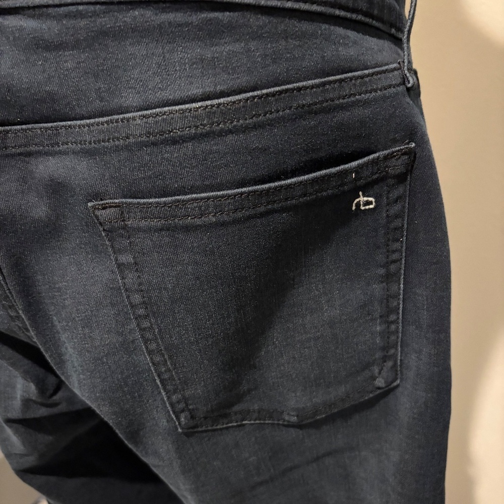 Rag & Bone Men's Fit 1 Skinny Dark Blue Jeans 32 Altered 29" Inseam - Picture 3 of 4